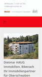 Mobile Screenshot of haugimmobilien.de